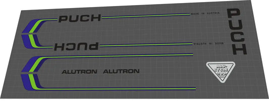 Puch Alutron Frame Decal Set - 1980
