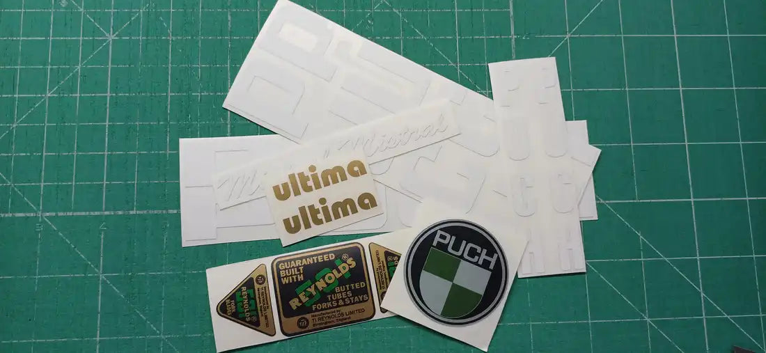 1982 Puch Mistral Ultima Frame Decal Set