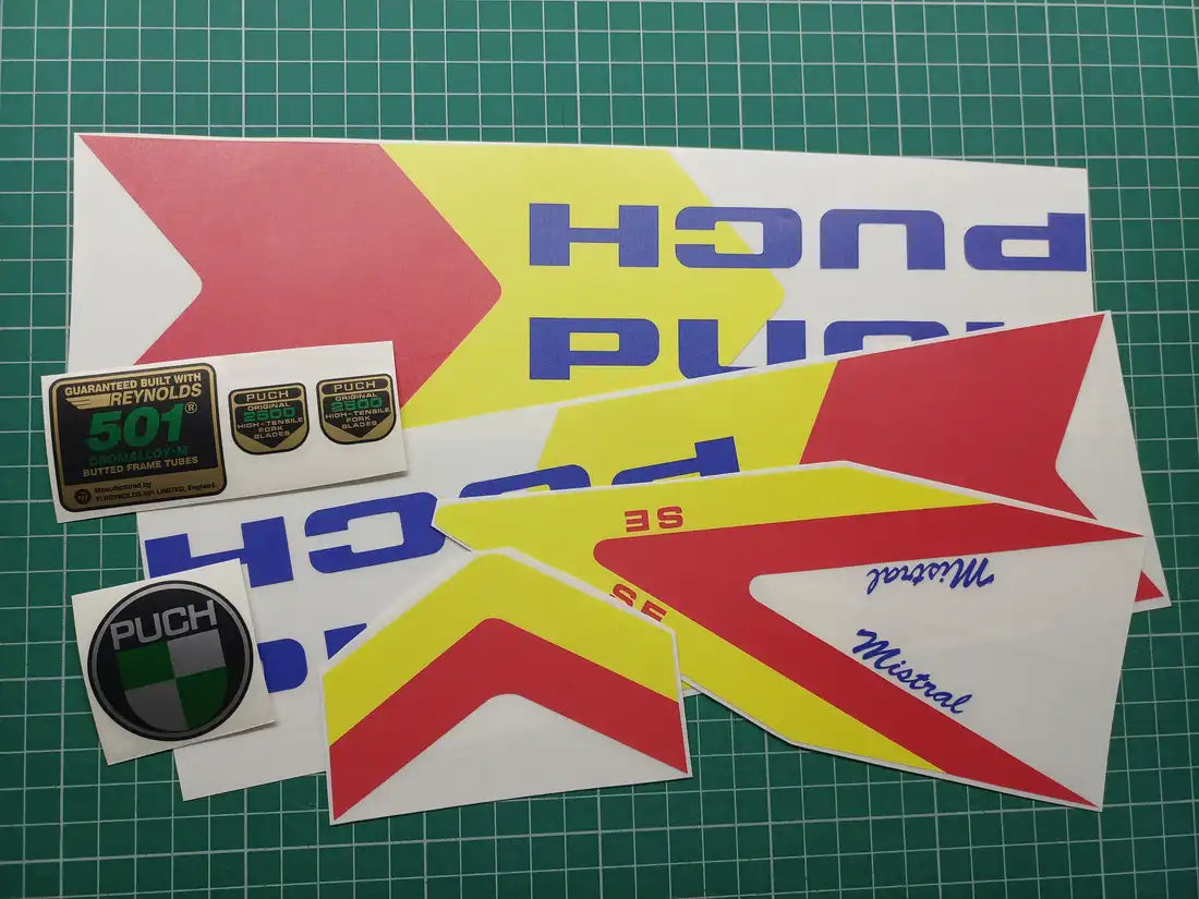 1985 Puch Mistral SE Frame Decal Set