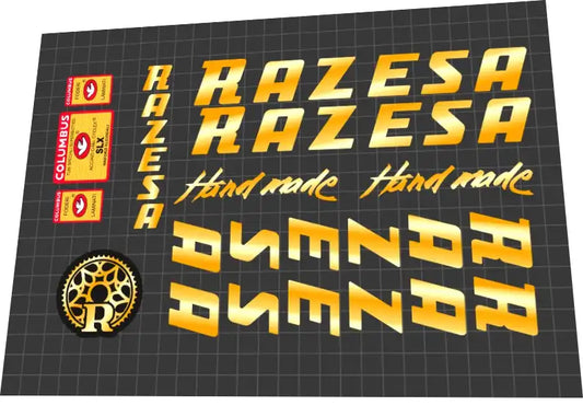 1980s Razesa Gold Frame Decal Set