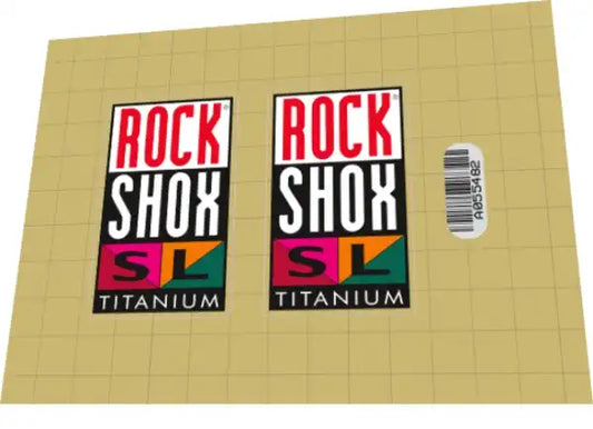 1994 Rock Shox SL Titanium Fork Decal Set