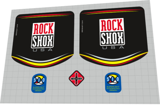 1998 Rock Shox SID Fork Decal Set