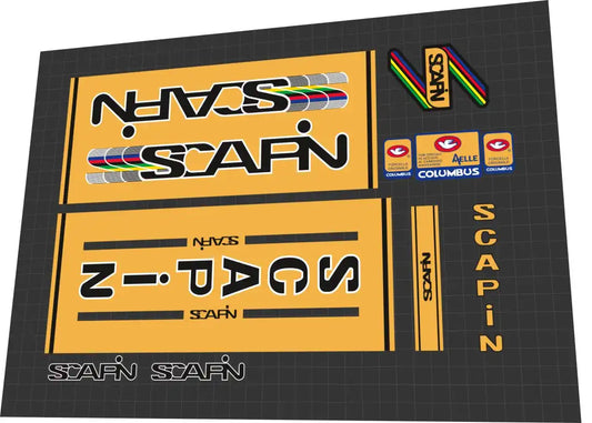 1980s Scapin Classic Gold Frame Decal Set