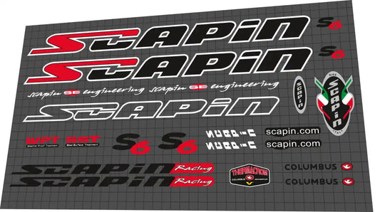 2001 Scapin S6 Frame Decal Set