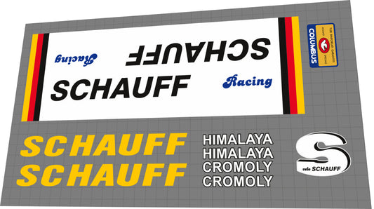 1988 Schauff vélo Himalaya Frame Decal Set