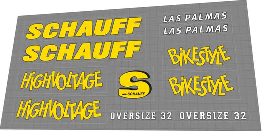 1990 Schauff Las Palmas Frame Decal Set