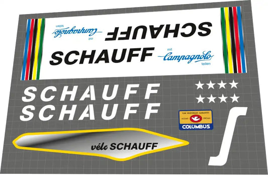 Schauff Campagnolo White Frame Decal Set