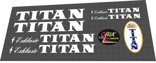 1989 Titan Exklusiv White Frame Decal Set