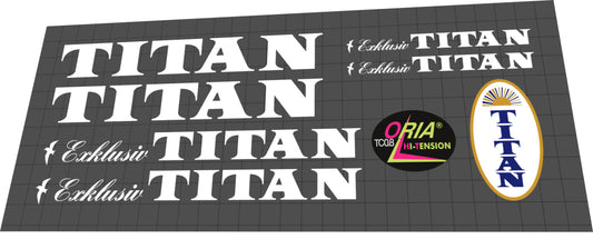 1989 Titan Exklusiv White Frame Decal Set