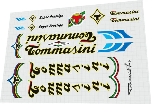 1982 Tommasini Super Prestige Frame Decal Set