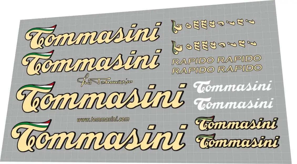 2005 Tommasini Rapido Frame Decal Set