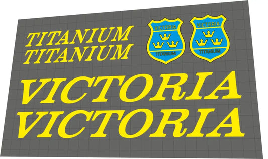 1990 Victoria Titanium Frame Decal Set