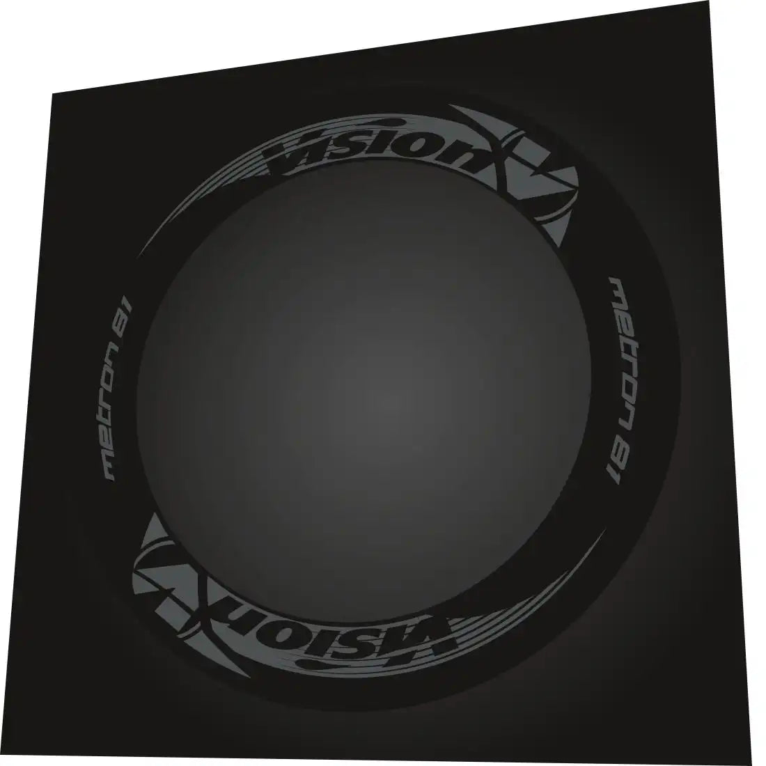 2013 Vision Metron 81 Gray Rim Decal Set