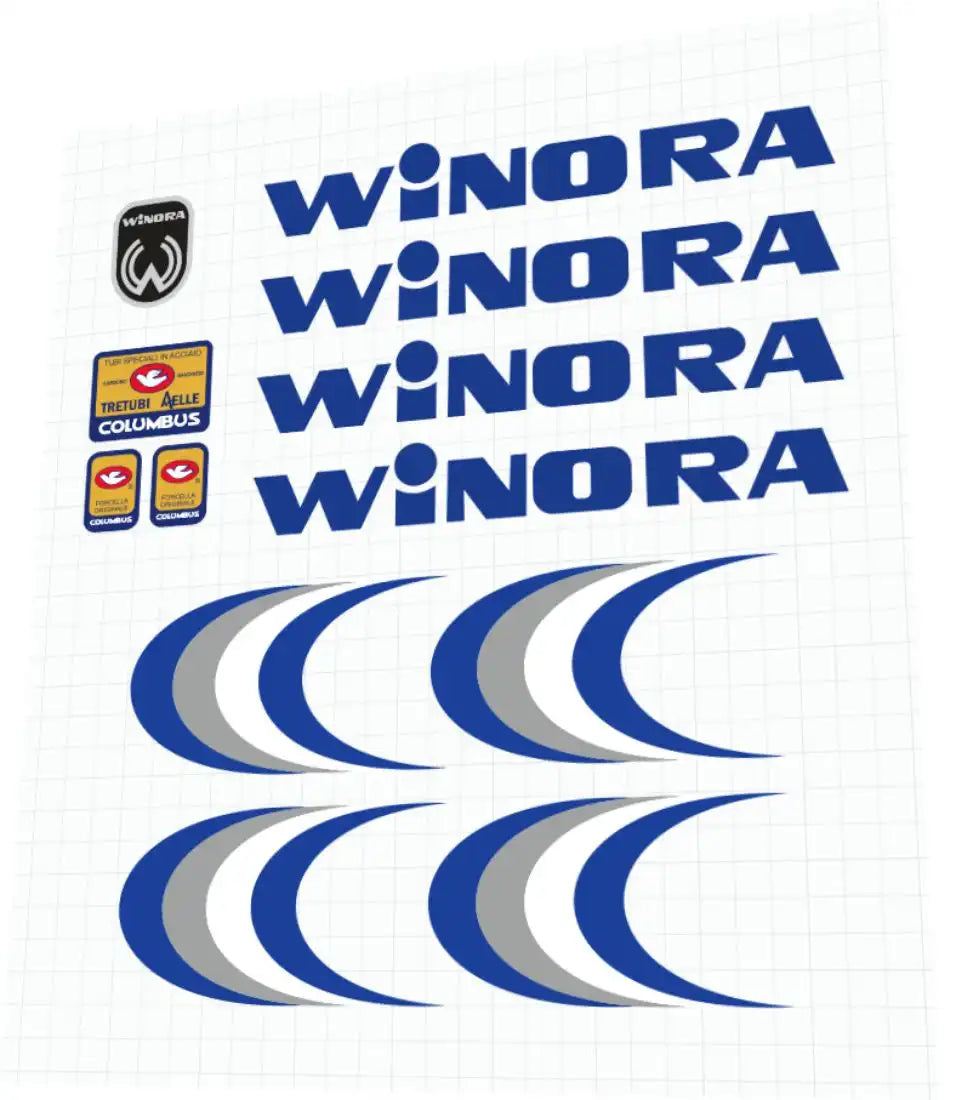 1988 Winora Professional Frame Decal Set