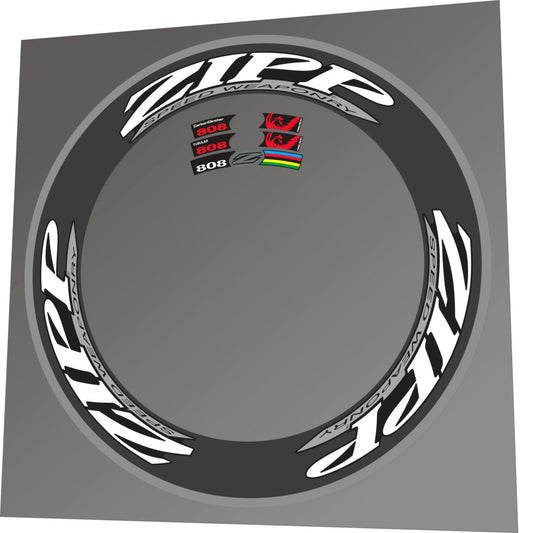 Zipp 808 Speed Weaponry Rim Decal Set - 2008-2012