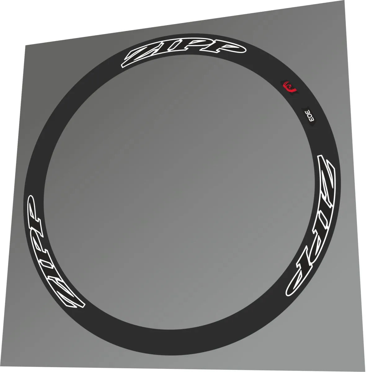 2013 Zipp 303 Firecrest Tubular Beyond Black Rim Decal Set